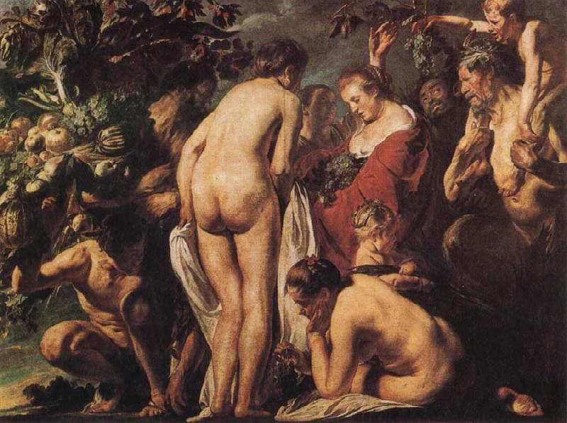 Jacob Jordaens Allegory of Fettility oil painting picture